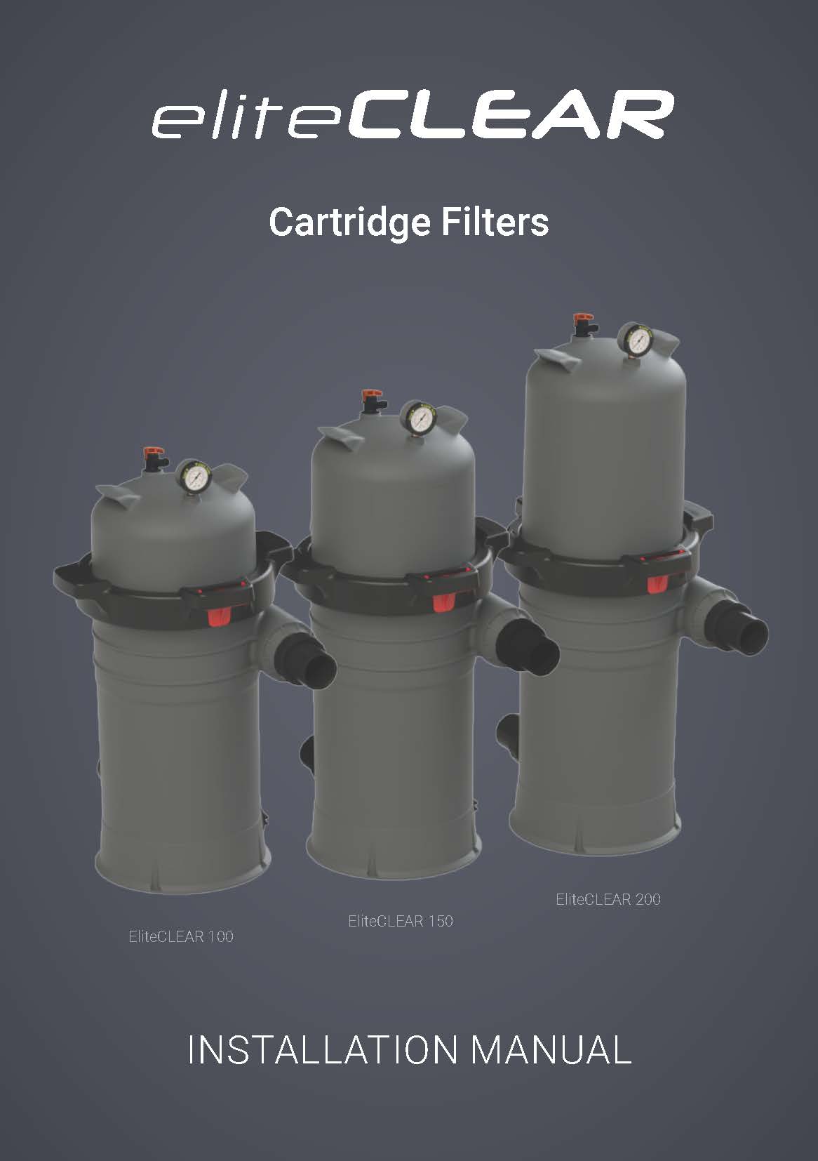 Madimack-EliteCLEAR Cartridge Filter-User Manual-AU