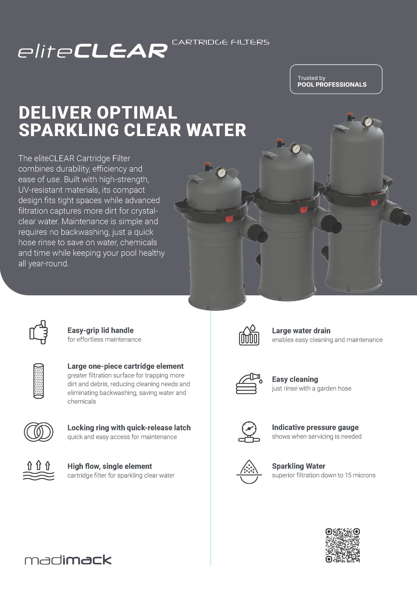 Madimack- EliteCLEAR Cartridge Filter-Flyer-AU