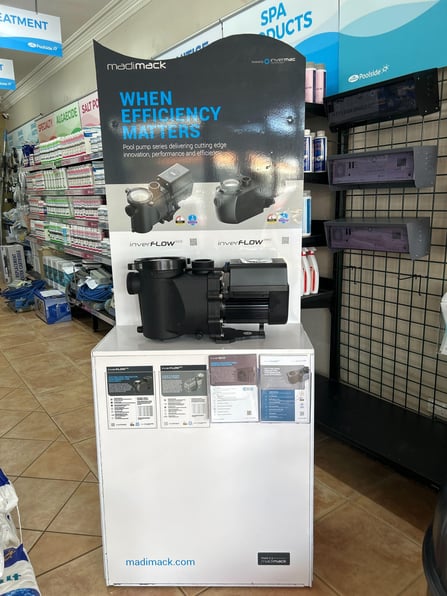 Pool Tek InverFLOW InStore Display